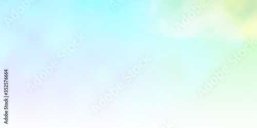 Light Blue, Green vector layout with cloudscape. Colorful illustration with abstract gradient clouds. Colorful pattern for appdesign.
