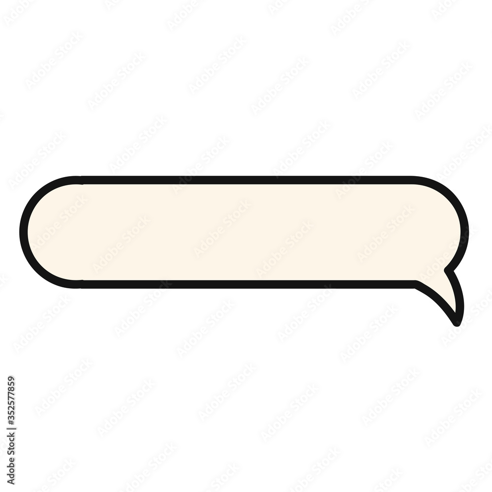 speech bubble for your design on white in cartoon style, stock vector illustration speech bubble for your design on white in cartoon style, stock vector illustration