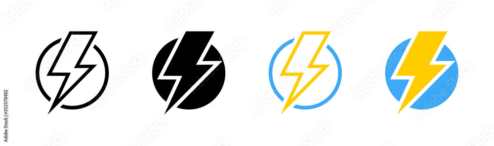 Electric vector icons, isolated. Bolt lightning flash icons. Flash icons collection. Bolt logo. Electric symbols. Electric lightning bolt symbols. Flash light sign. Vector illustration Electric vector icons, isolated. Bolt lightning flash icons. Flash icons collection. Bolt logo. Electric symbols. Electric lightning bolt symbols. Flash light sign. Vector illustration