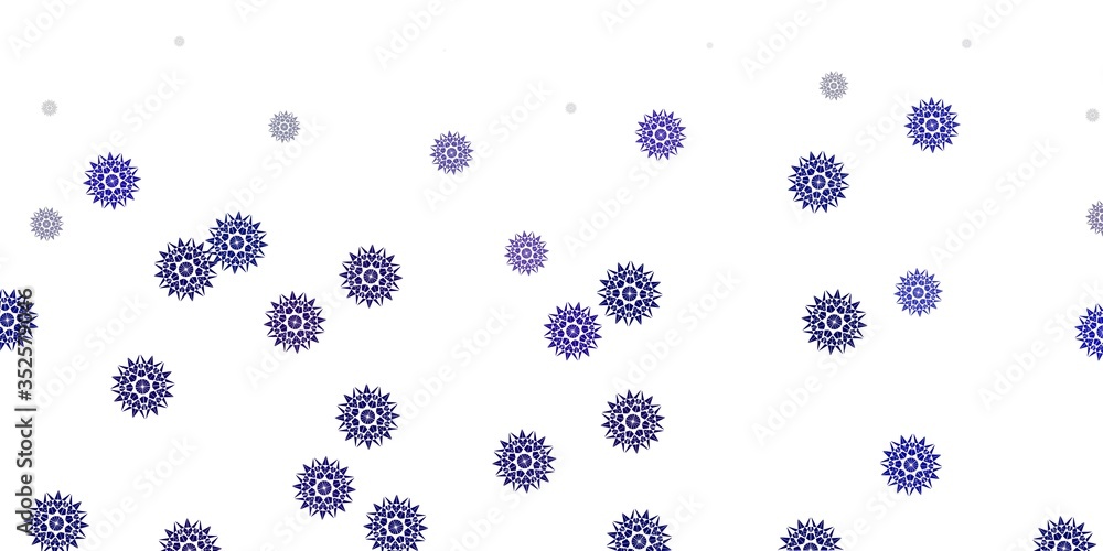 Light blue vector background with christmas snowflakes. Light blue vector background with christmas snowflakes.