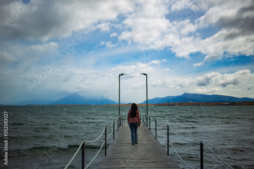 Woman on the pier