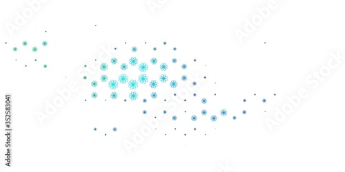 Light Blue  Green vector texture with curves.