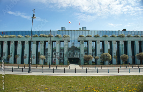 21 April 2019, Warsaw, Poland. Supreme Court of the Republic of Poland building in Warsaw city.