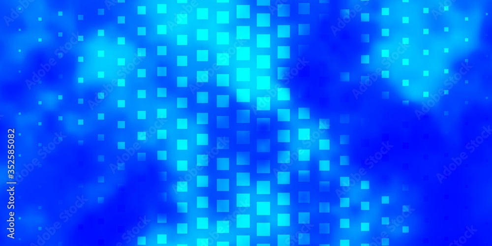 Light BLUE vector texture in rectangular style. Abstract gradient illustration with colorful rectangles. Template for cellphones.
