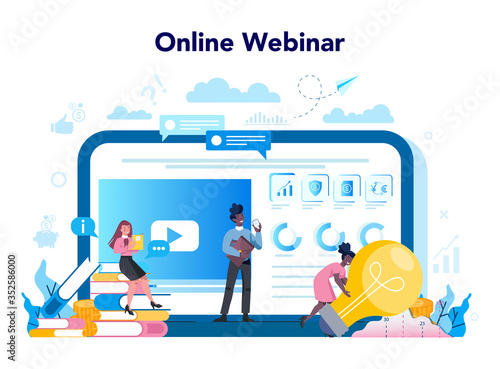 Banking online service or platform. Online bank