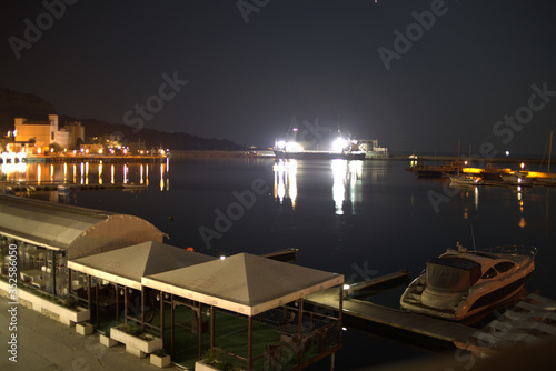 night view of the old town 