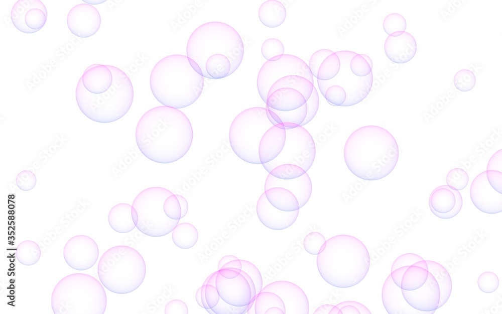 Pink colored background with purple bubbles. Wallpaper, texture purple balloons. 3D illustration Pink colored background with purple bubbles. Wallpaper, texture purple balloons. 3D illustration