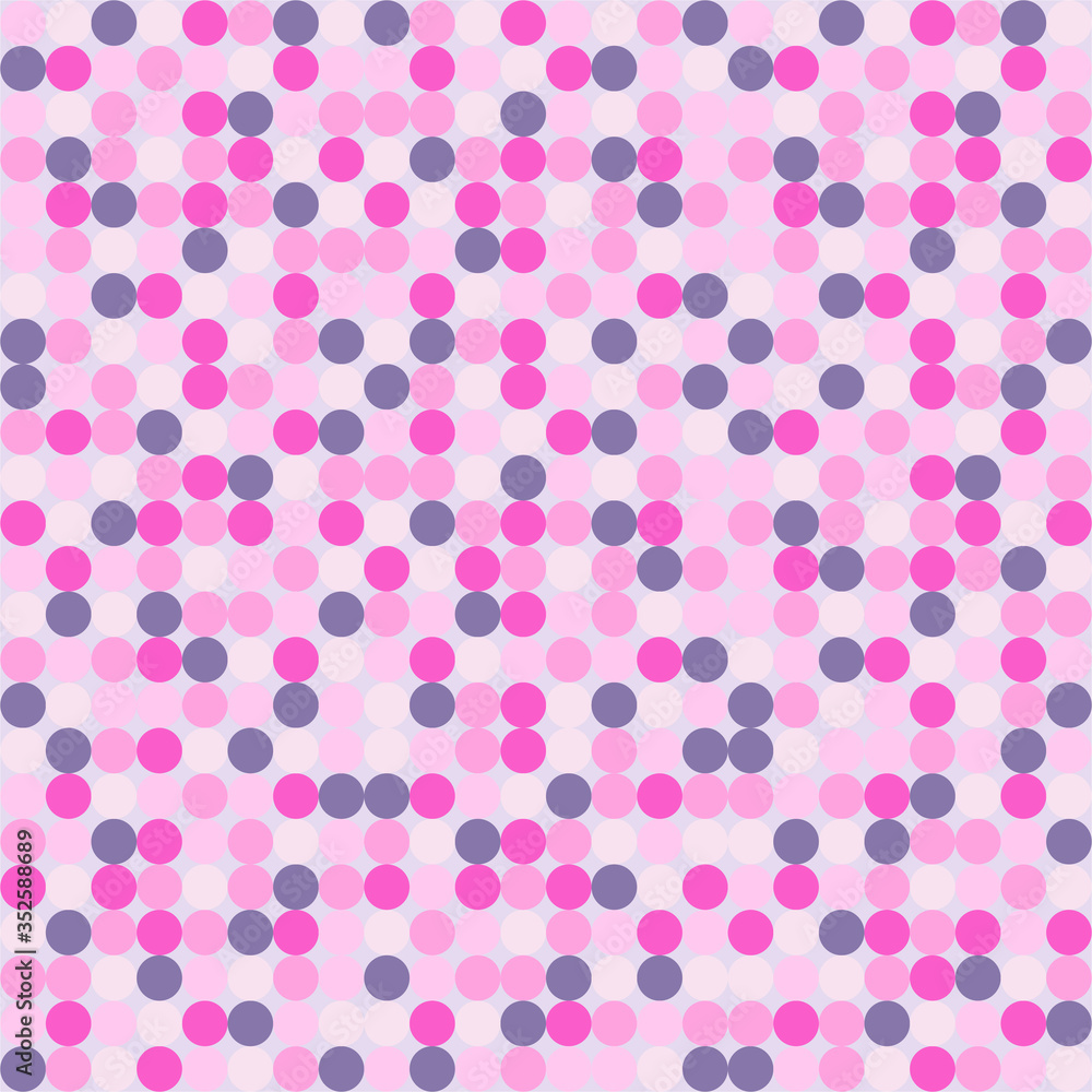 Pink and gray circles. Geometric background. You can also use it as a normal background, or as a seamless background.