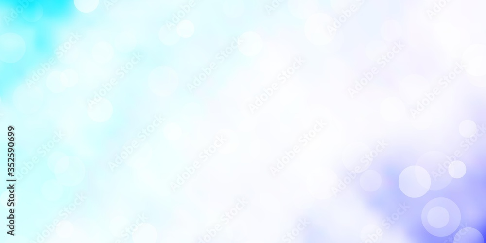 Light Pink, Blue vector background with bubbles. Glitter abstract illustration with colorful drops. Pattern for wallpapers, curtains. Light Pink, Blue vector background with bubbles. Glitter abstract illustration with colorful drops. Pattern for wallpapers, curtains.