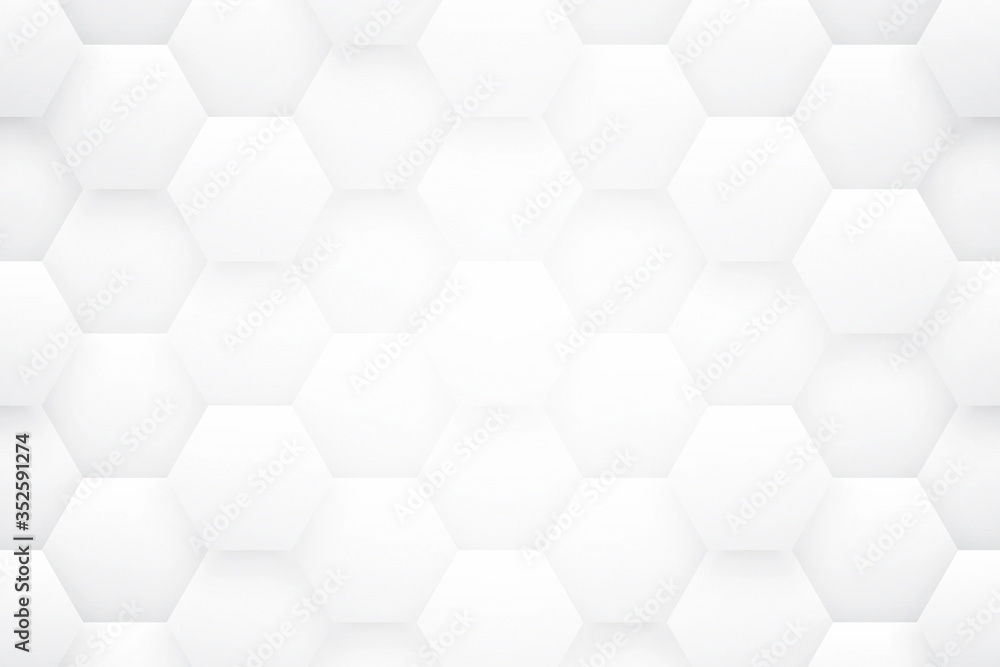 3D Tech Hex White Abstract Background. Scientific Technology Hexagon Grid Pattern Light Conceptual Wallpaper In Ultra High Definition Quality. Three Dimensional Clear Blank Subtle Textured Backdrop 3D Tech Hex White Abstract Background. Scientific Technology Hexagon Grid Pattern Light Conceptual Wallpaper In Ultra High Definition Quality. Three Dimensional Clear Blank Subtle Textured Backdrop