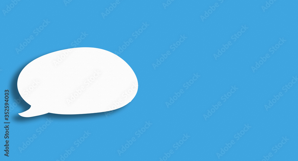 Talk bubble and textbox blank on bright blue color background. Talk bubble and textbox blank on bright blue color background.