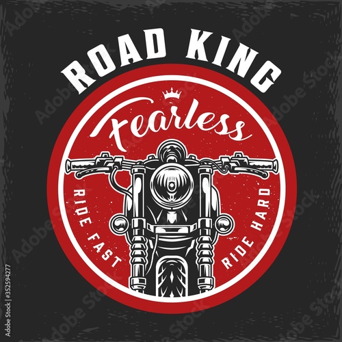 Motorcycle round vintage logo