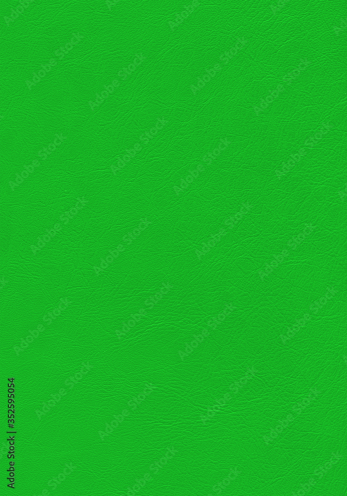 Green leather texture background Green leather texture background