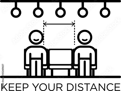 Be safe. Keep the distance with another one when you are on the bus