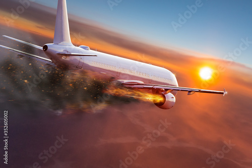 flying aircraft with explod...