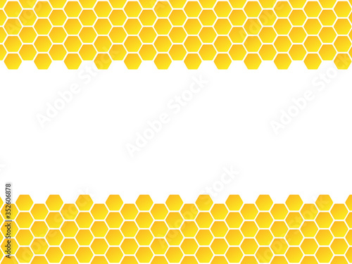 Abstract texture hexagon cell signs vector illustration background. Honeycomb bees hive cells pattern sign. Funny bee honey shapes vector icons for banner, card or wallpaper. 