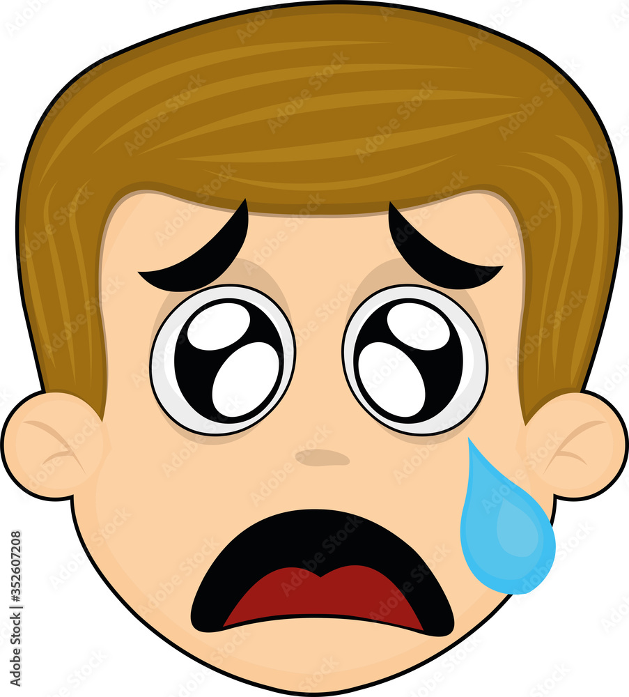 Vector illustration of the face of a nice cartoon man Vector illustration of the face of a nice cartoon man