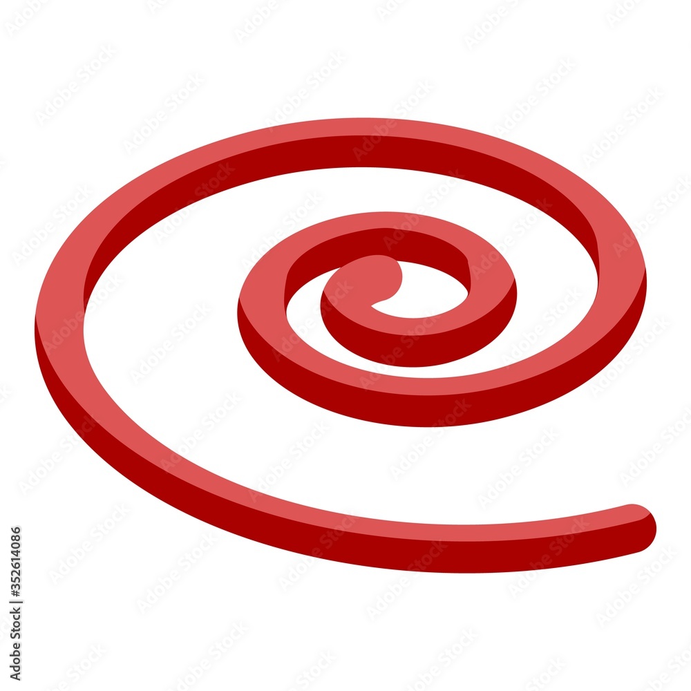 Homemade sausage icon. Isometric of homemade sausage vector icon for web design isolated on white background Homemade sausage icon. Isometric of homemade sausage vector icon for web design isolated on white background