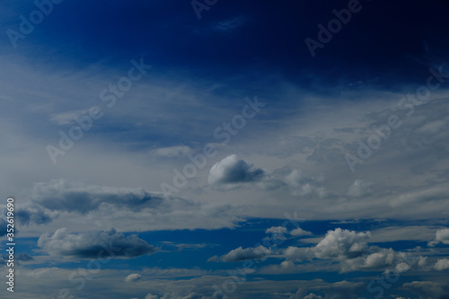 blue sky with clouds at noon © Svetlana