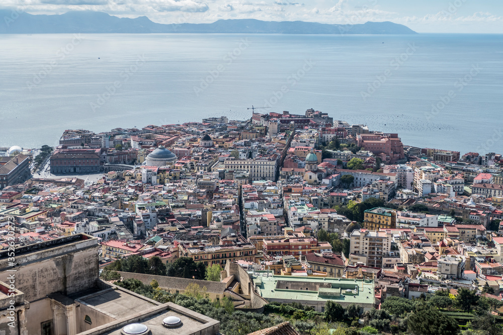 Aerial view of Naples