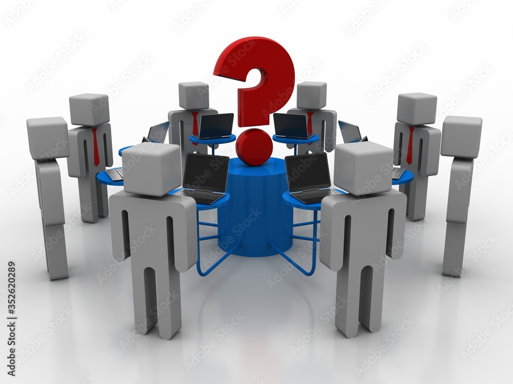 3d illustration Business Network 3d illustration Business Network