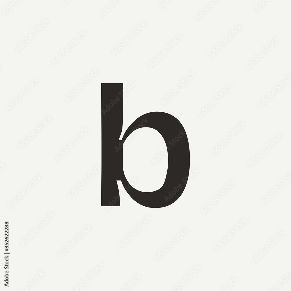B monogram. Abstract letter B logo design. Filled creative symbol. Logo branding. Universal vector icon - Vector B monogram. Abstract letter B logo design. Filled creative symbol. Logo branding. Universal vector icon - Vector