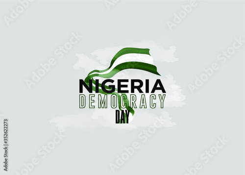 Nigeria Democracy Day Vector Template Design