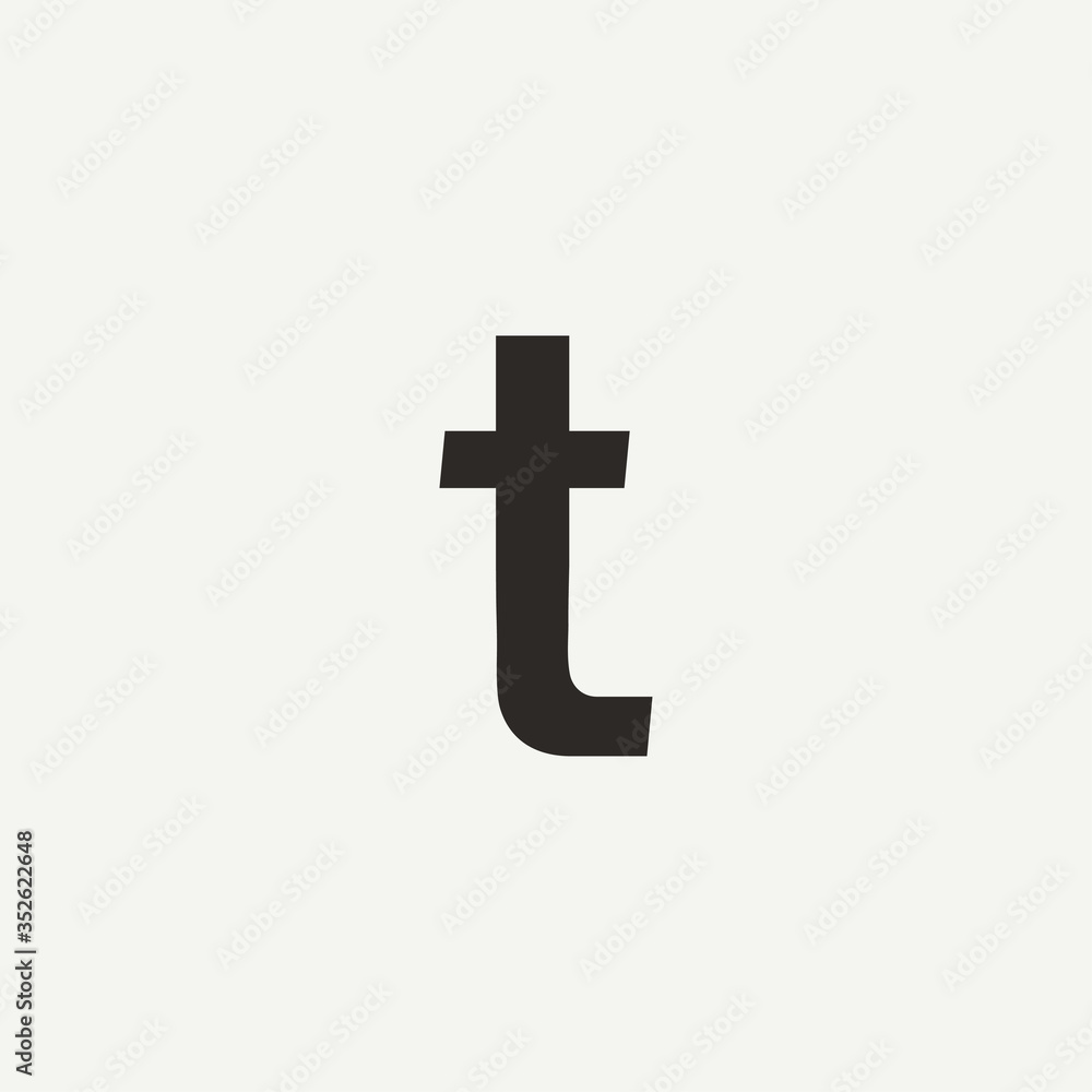 T monogram. Abstract letter T logo design. Filled creative symbol. Logo branding. Universal vector icon - Vector T monogram. Abstract letter T logo design. Filled creative symbol. Logo branding. Universal vector icon - Vector