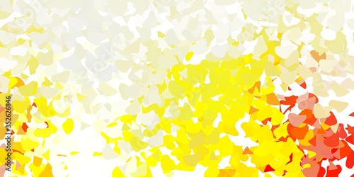 Light orange vector pattern with abstract shapes.