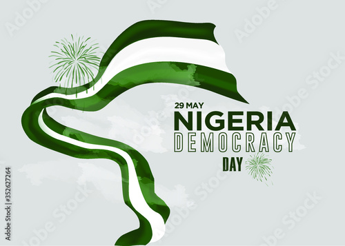Nigeria Democracy Day Vector Template Design