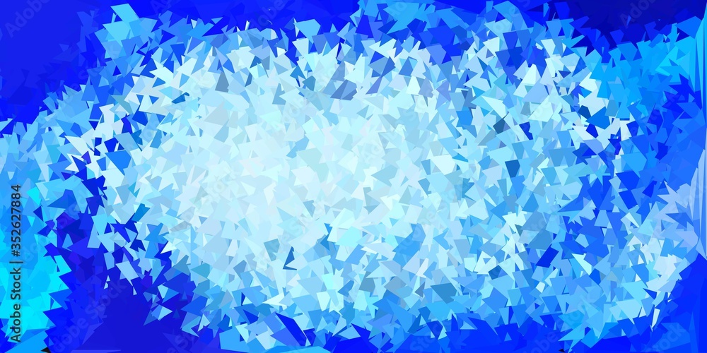Light pink, blue vector poly triangle texture.