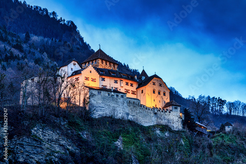 Vaduz castle in the capital of Liechtenstein