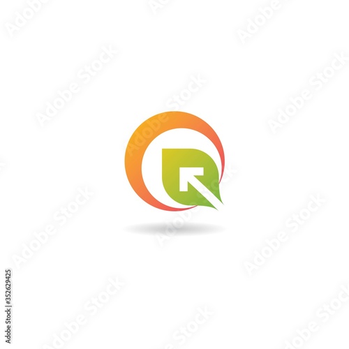 Free Download initial q with arrow logo design vector template - GFXLoad