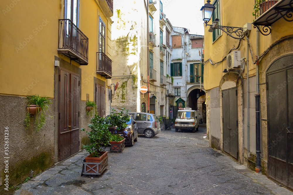 Cozy street in Trastevere, Rome, Europe. Trastevere is a romantic district of Rome
