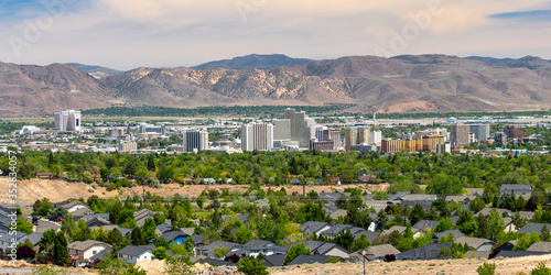 Photography Skyline Cityscape of Reno Nevada