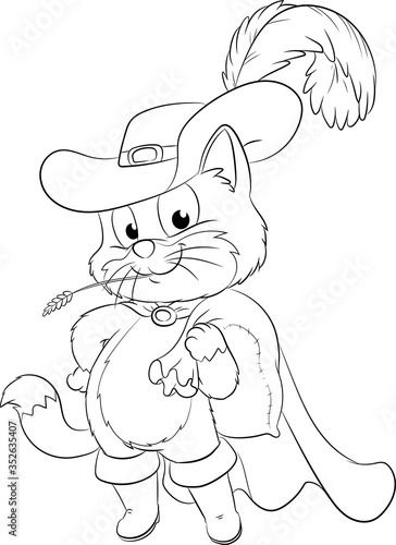 Der gestiefelte Kater - Vektor-Illustration