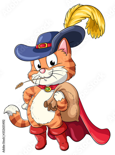 Der gestiefelte Kater - Vektor-Illustration