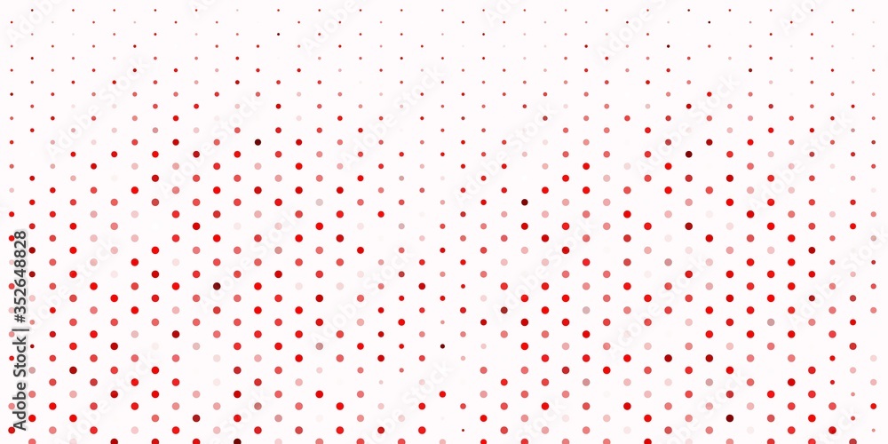 Light red vector background with spots.