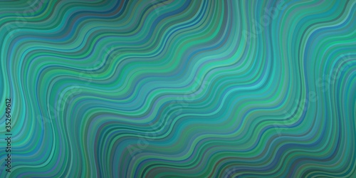 Dark Green vector pattern with wry lines.