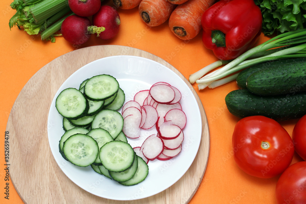 fresh vegetables on the table fresh vegetables on the table