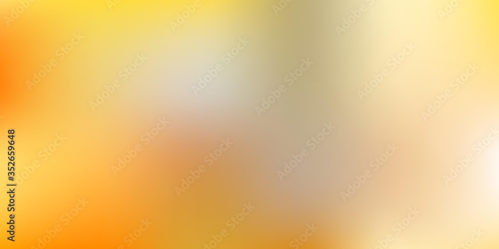 Light Orange vector gradient blur texture.