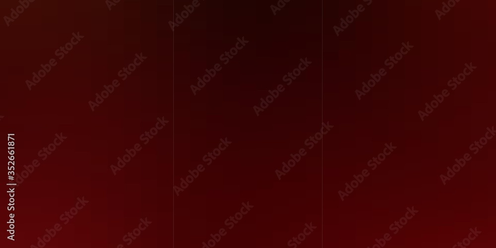 Fototapeta premium Dark Red vector template in rectangles. Colorful illustration with gradient rectangles and squares. Pattern for business booklets, leaflets