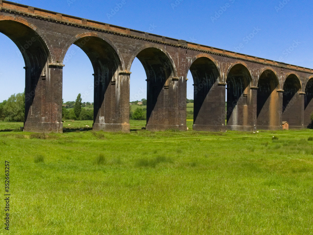 A view of Welland Viaduct in Rutland, United Kingdom