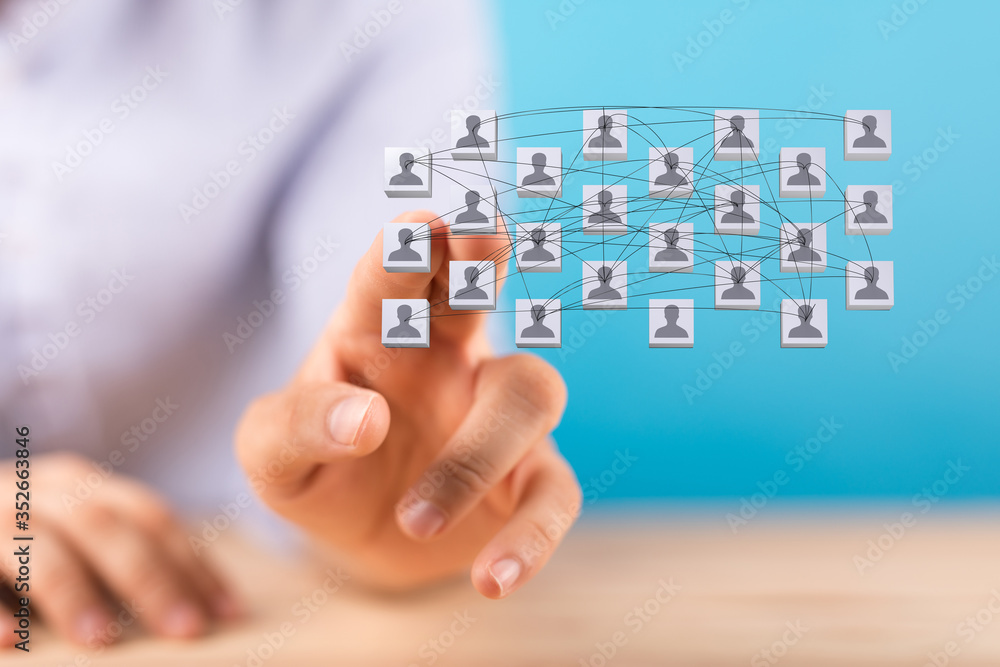 organization chart team concept networking group organization chart team concept networking group