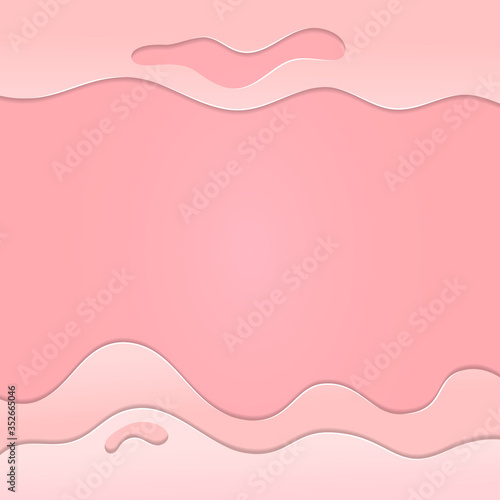 Abstract paper cut Square banner