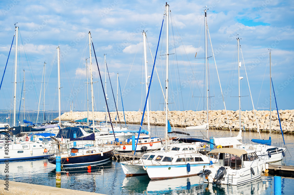 Seascape  yachts  marina  pier  Cyprus