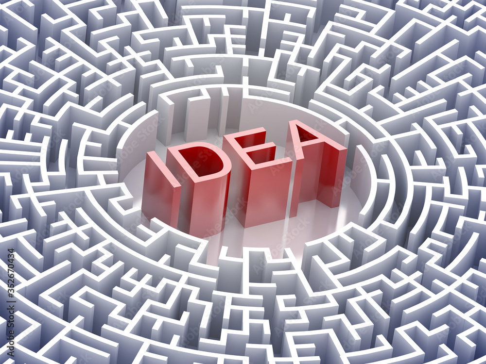 Conceptual maze, challenge and risk metaphor; original 3d rendering Conceptual maze, challenge and risk metaphor; original 3d rendering