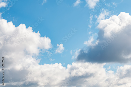 Beautiful clouds movement on the sky, white clouds background