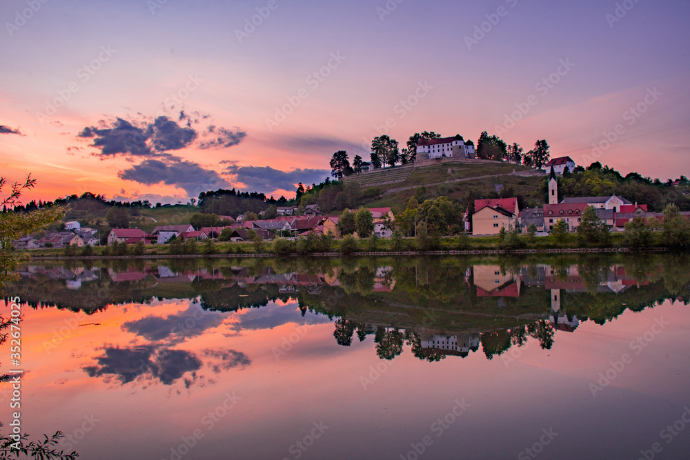 Fototapeta premium Sevnica, Hometown of Melania Trump, Central Slovenian region, Slovenia