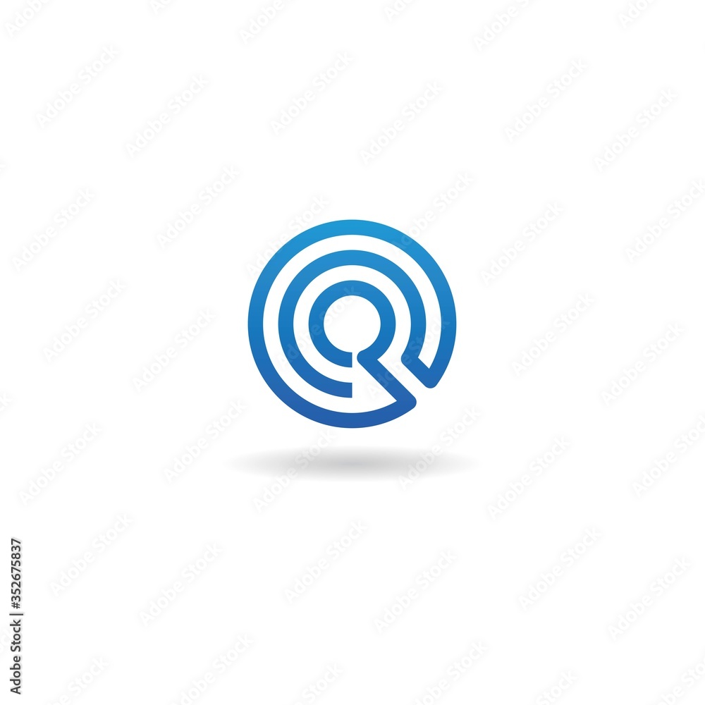 initial o with circle logo design vector template initial o with circle logo design vector template
